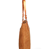 Borsa a spalla da donna Vera pelle 07312-D56A CUOIO+L006 Roberta Rossi