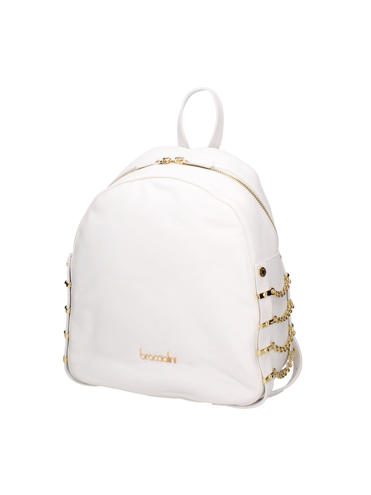 Celestia Prime B17224-BIANCO Zaino da donna in vera pelle Braccialini