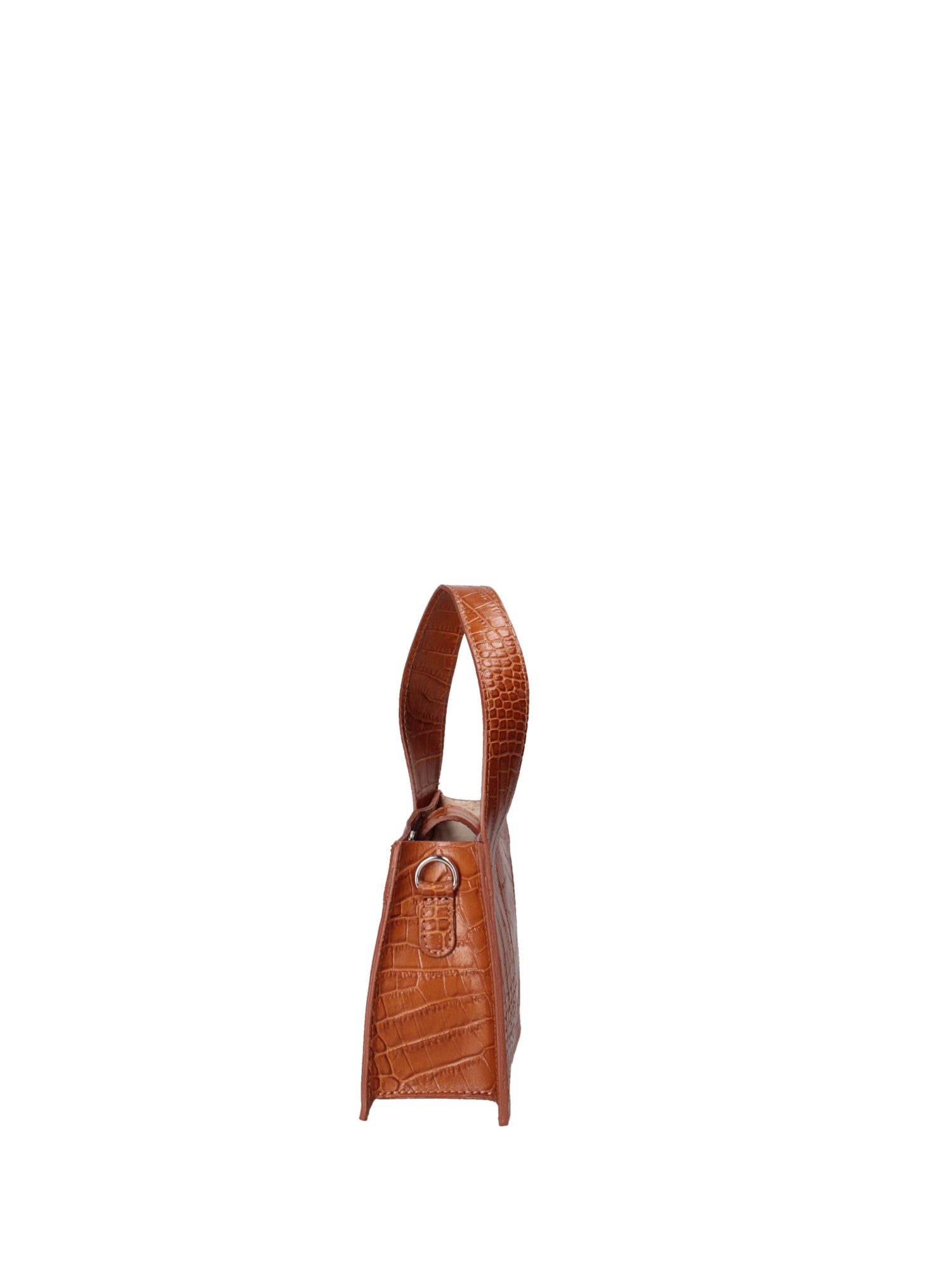 Borsa a mano da donna Vera pelle effetto cocco 07220-C44 CAMEL Roberta Rossi