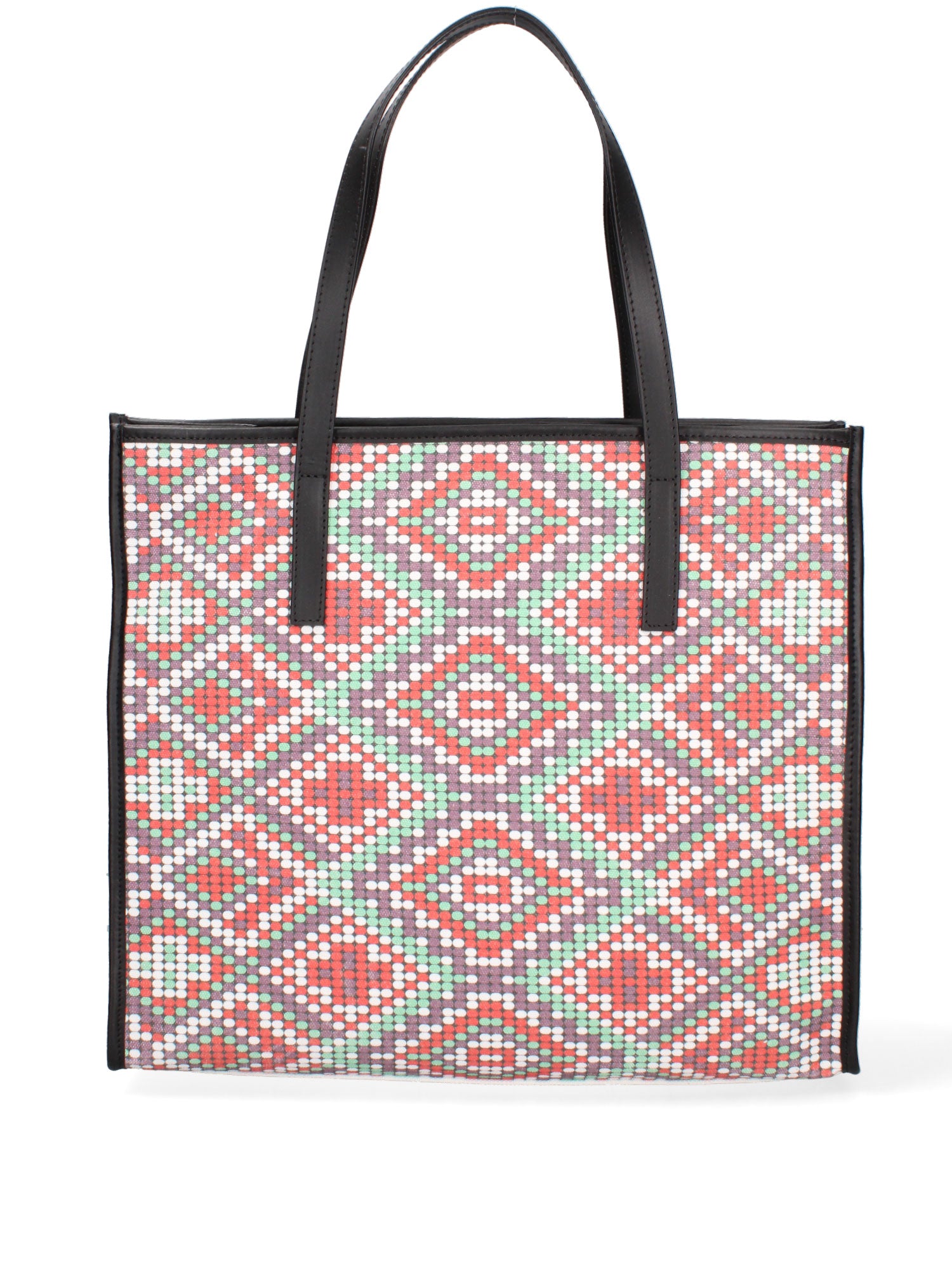 Mirabilia Borsa a mano donna Tela + Vera Pelle 5370-6-NERO Gave Lux