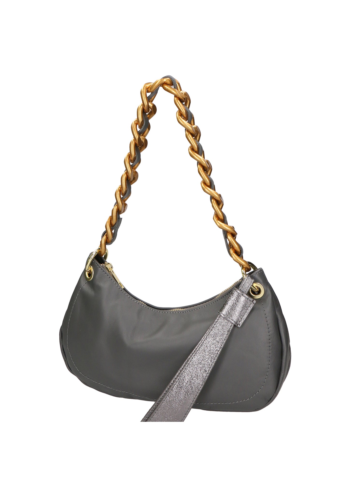 Ferrara Borsa a spalla da donna Vera pelle 05461-S27 GRIGIO L020 FERRO Gave Lux