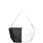 Borsa a spalla da donna Vera pelle 07165-BIANCO+D28 NERO Roberta Rossi