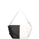 Borsa a spalla da donna Vera pelle 07165-BIANCO+D28 NERO Roberta Rossi