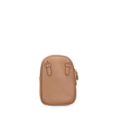 Borsa a tracolla donna Ecopelle e zip 601-1-CAMEL Diana&co
