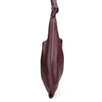 Borsa a spalla da donna 100% vera pelle 07156-D54 BORDO SCURO Viola Castellani