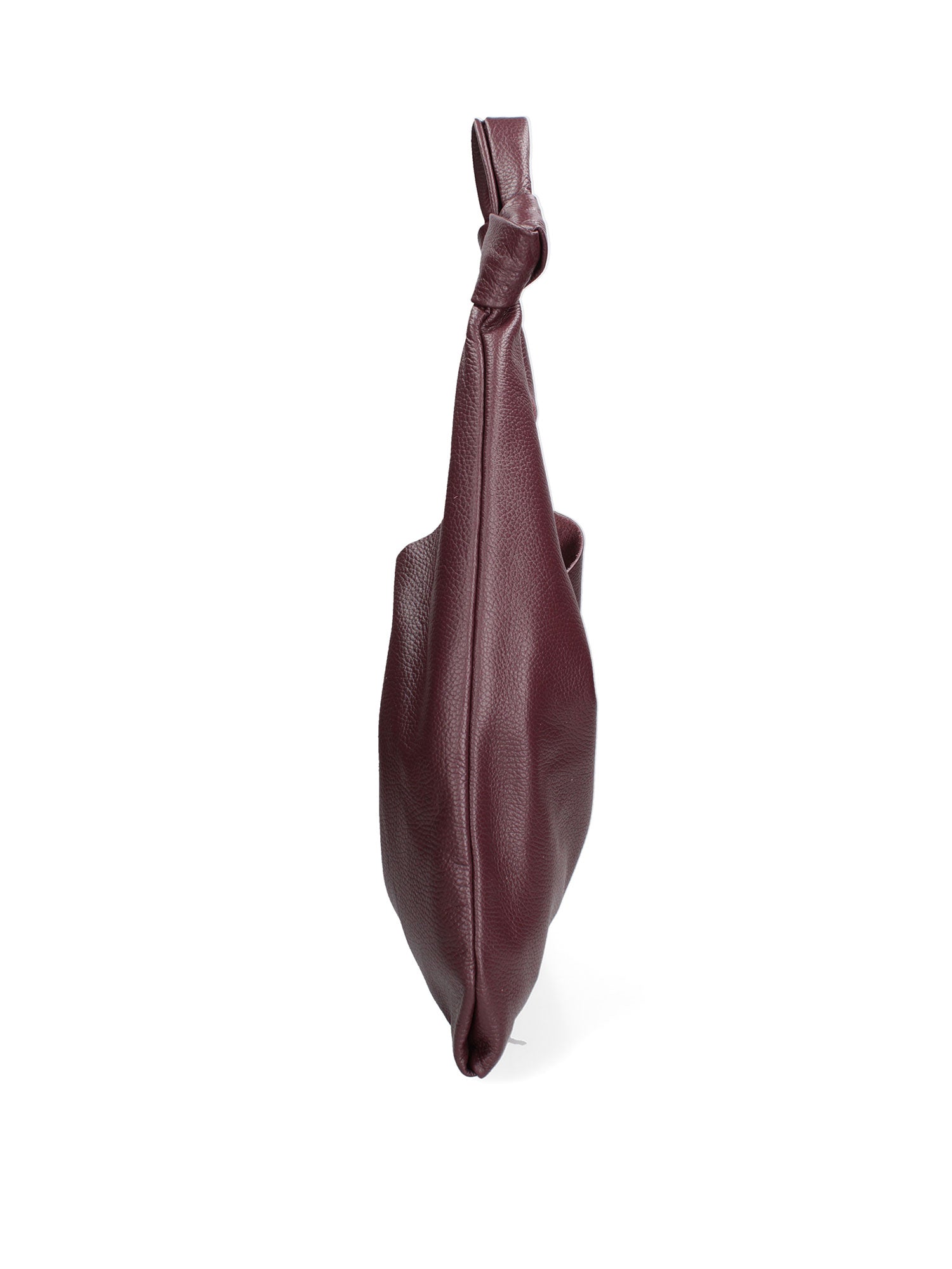 Borsa a spalla da donna 100% vera pelle 07156-D54 BORDO SCURO Viola Castellani