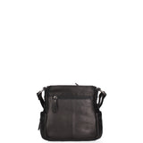Borsa a tracolla da uomo Vera pelle HILB-3345-NERO Hill Burry
