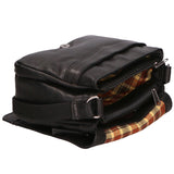 Borsa a tracolla unisex Made in Italy Vera pelle SN5863047-BLACK Santini Firenze