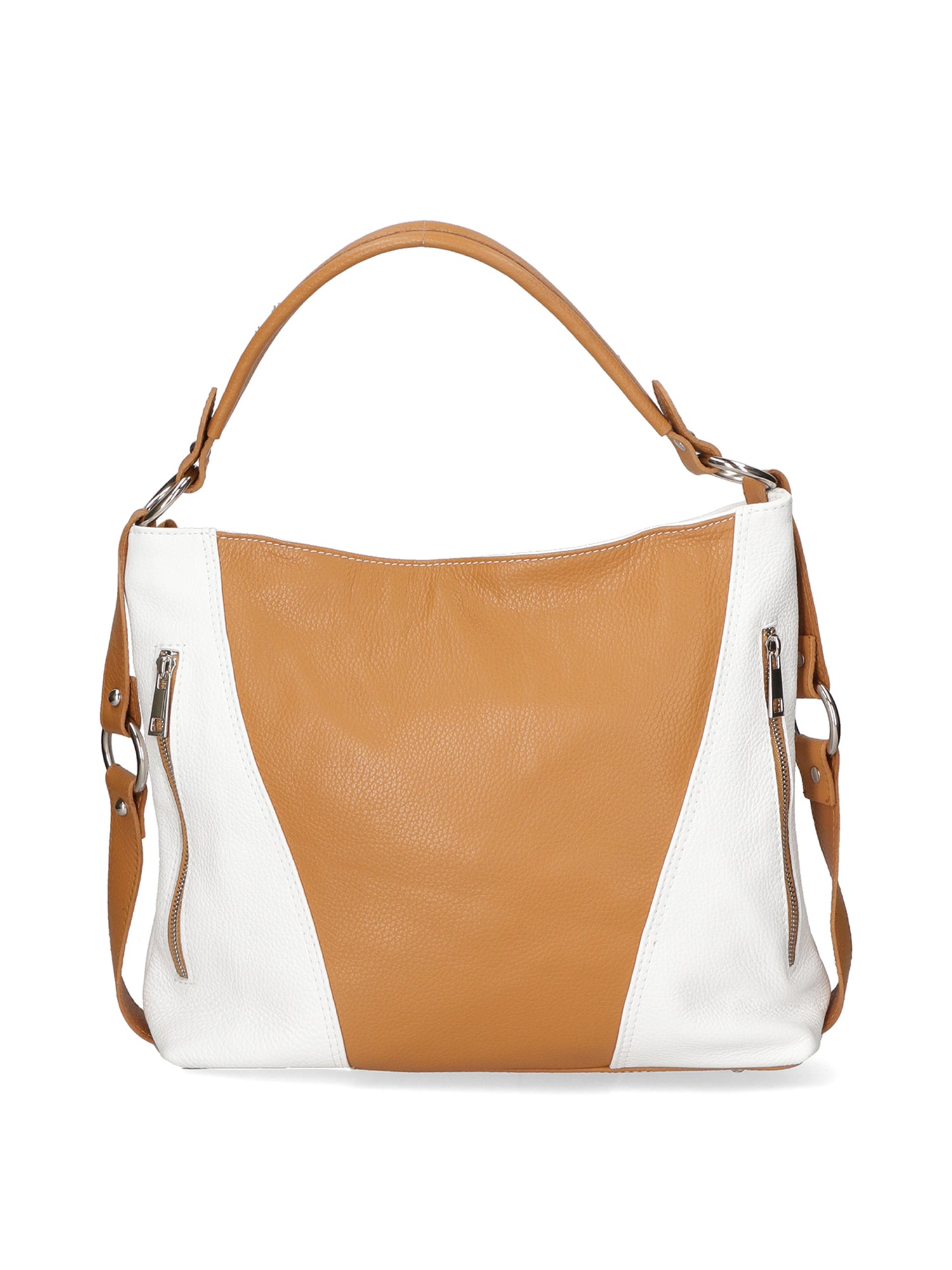Emily Borsa a spalla da donna Vera pelle 80064-D17 CUOIO D01 BIANCO Gave Lux