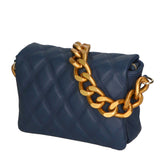 Adriana Borsa a mano da donna Vera pelle 04539-S24 BLU JEANS Gave Lux