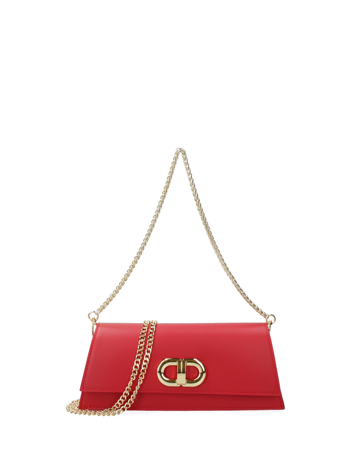 Borsa a spalla da donna Vera pelle 07313-L214 ROSSO Roberta Rossi