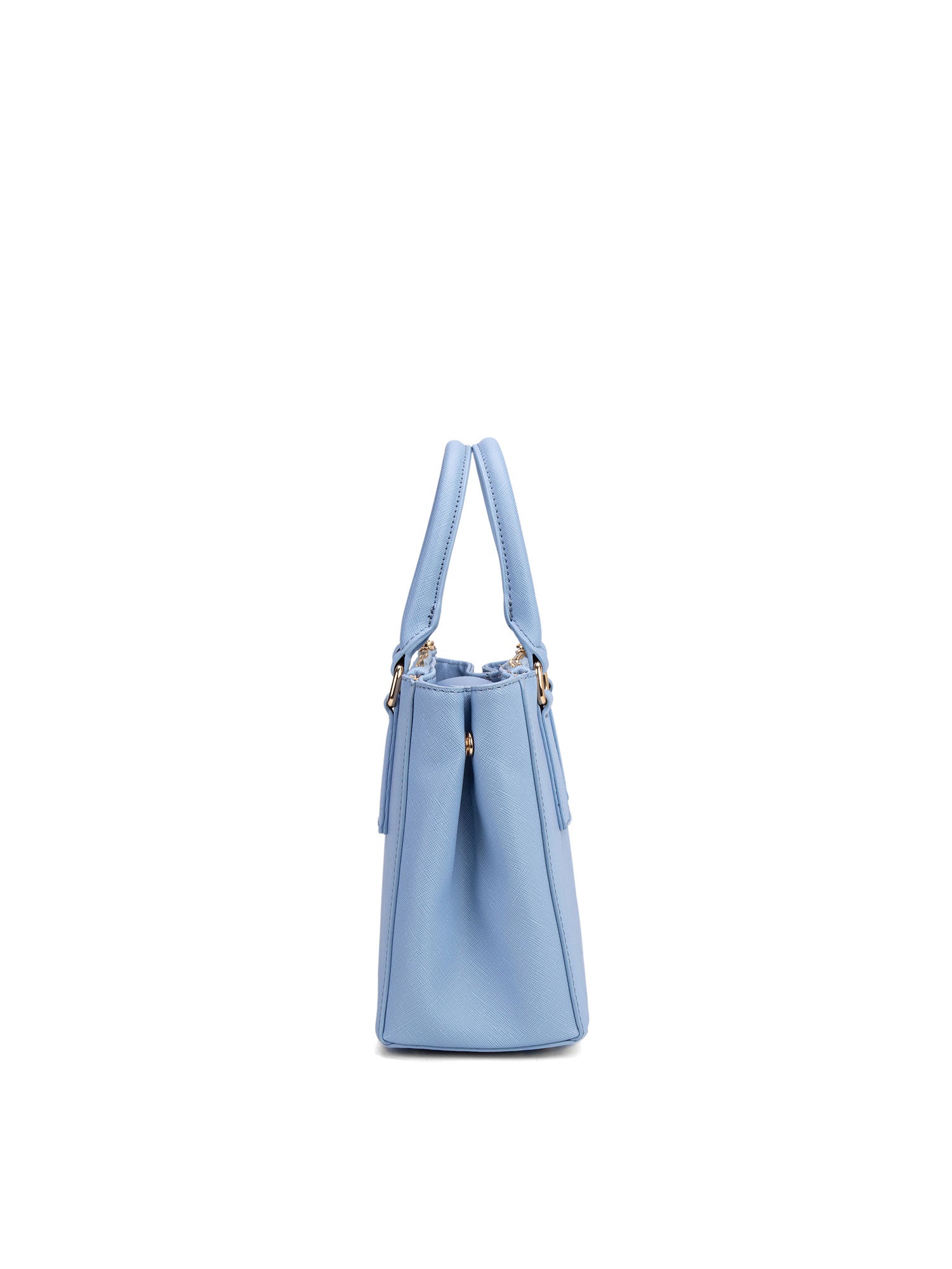 Borsa a mano da donna 100% pelle vegana PU 720-2PT-SKY BLUE Diana&co