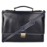 Ivo 7003-BLU Borsa da lavoro unisex in vera pelle Gave Lux