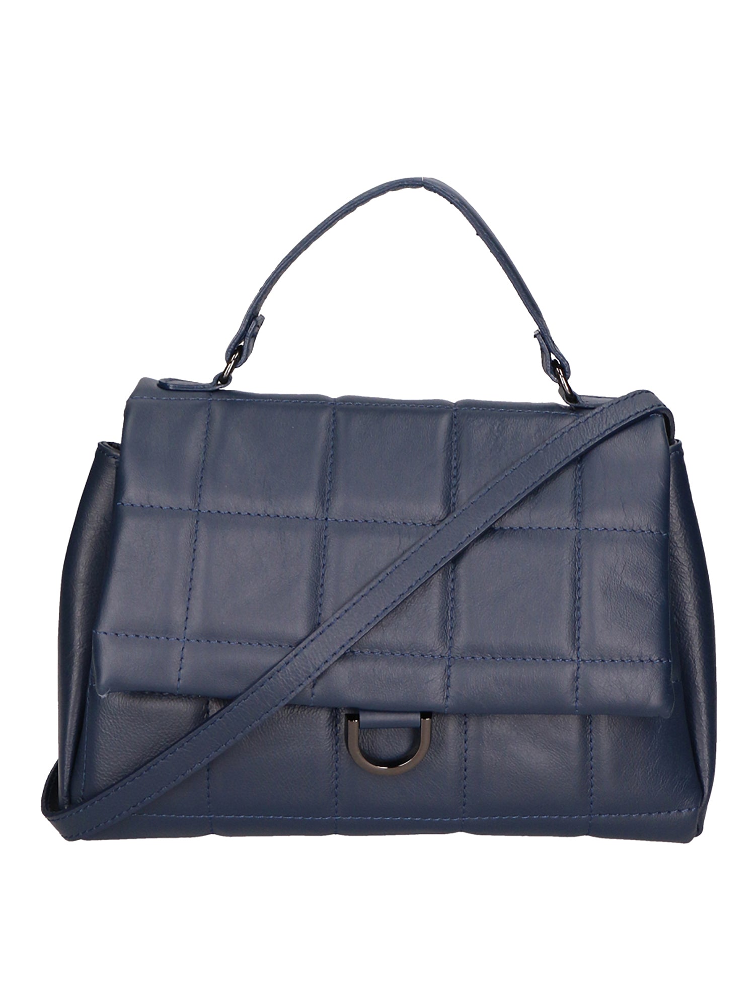 Viola Borsa a mano da donna Vera Pelle 06862-S24 BLU JEANS Gave Lux