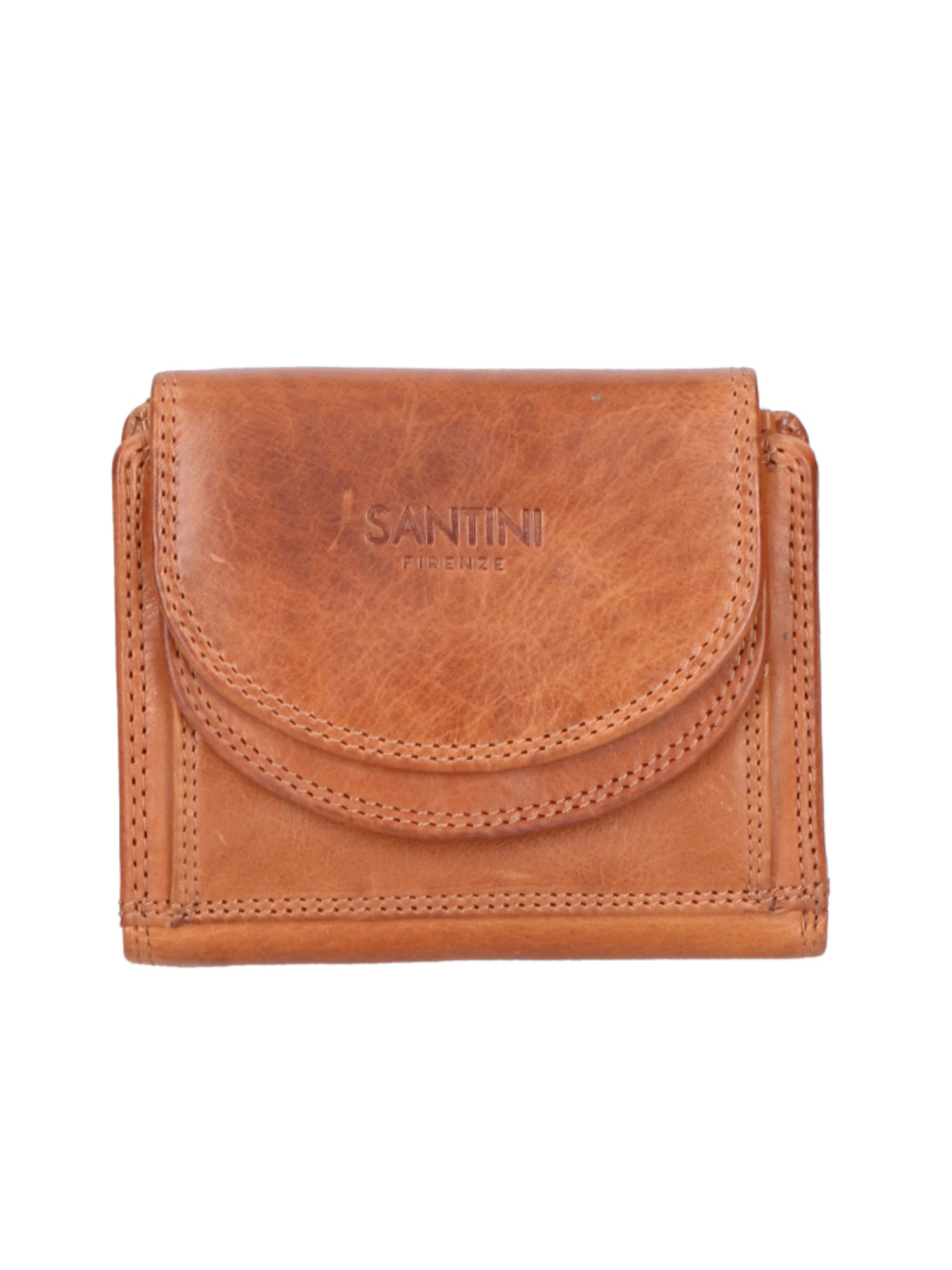Portafoglio unisex vera pelle Made in Italy Vacchetta Ingrassata SN2827947-TAN Santini Firenze