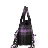 Borsa a mano da donna 100% lana e tessuto BUBY-TARTAN-M-DARK MAUVE Marc Ellis