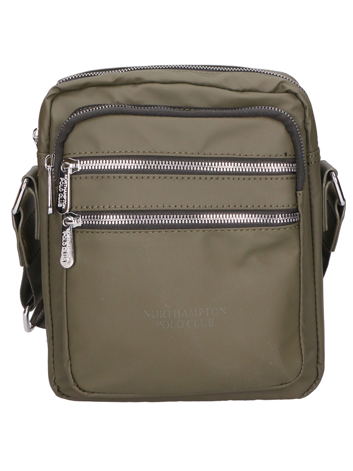 Borsa a tracolla uomo 100% pelle PU PCL3020-GREEN Northampton Polo Club