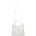 Borsa a mano da donna 100% pelle vegana PU 712-2PT-WHITE Diana&co