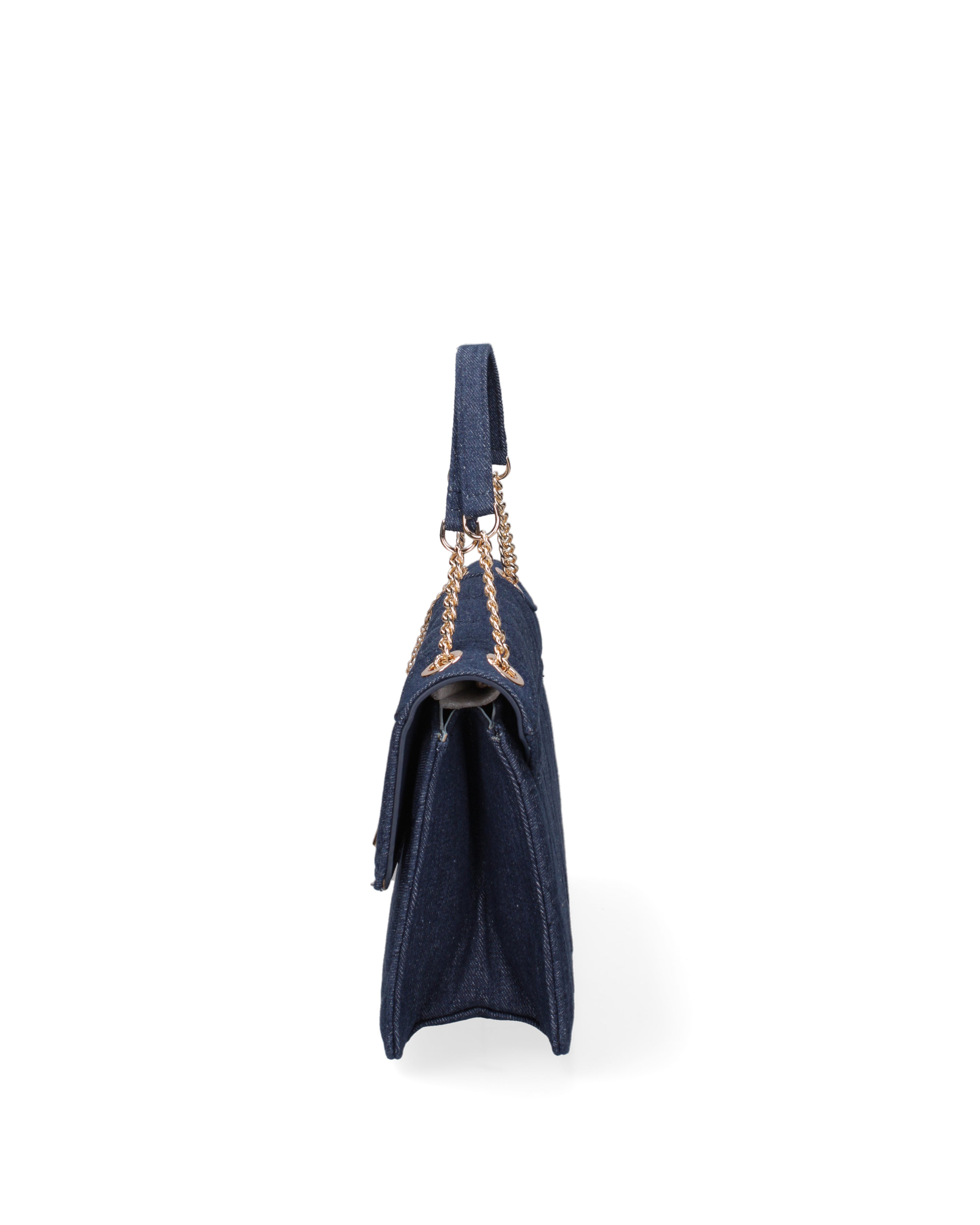 Borsa a spalla da donna Nylon & Ecopelle DC3533-2-NAVYBLUE Diana&co