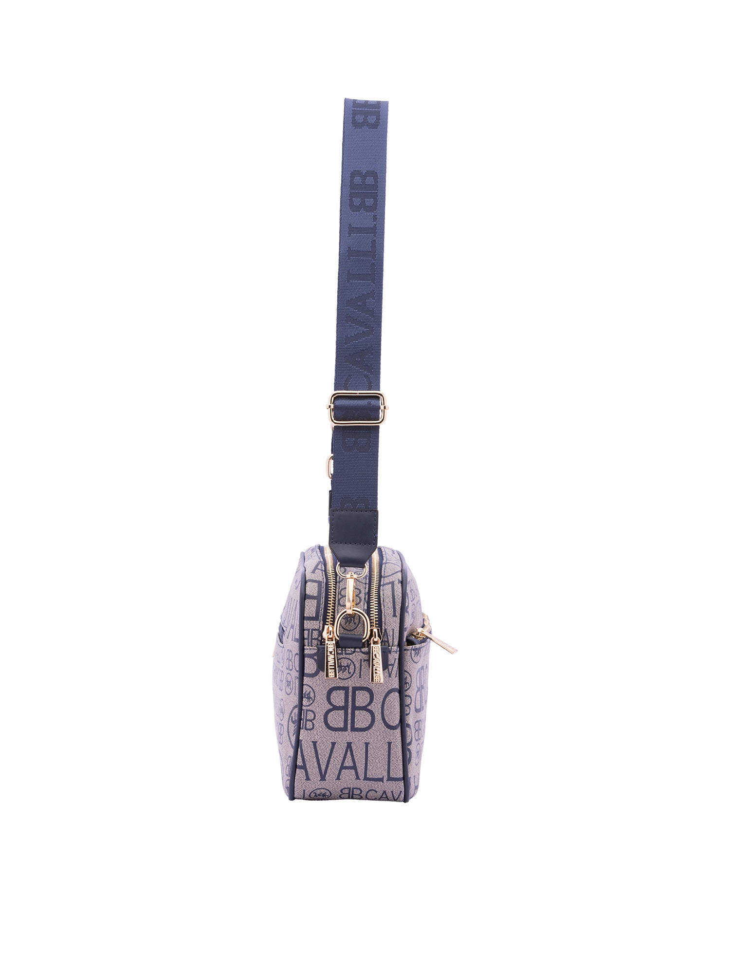 Borsa a tracolla da donna Ecopelle BC1416-BLU B Cavalli