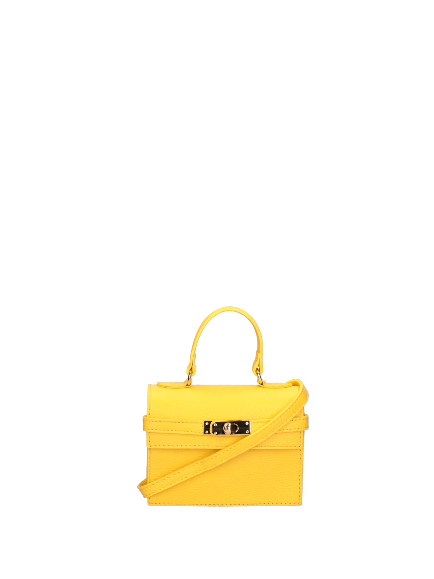 Borsa a mano da donna Vera pelle 07161-D504 YELLOW Roberta Rossi