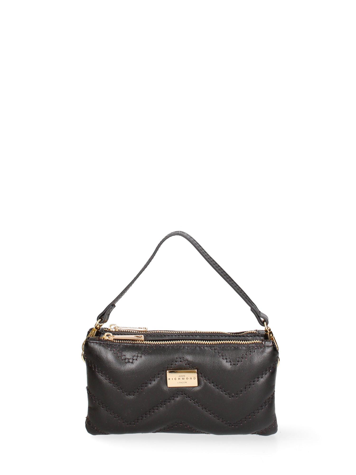 Borsa a spalla da donna Vera pelle JR-W-1109SA-BLACK-GOLD John Richmond