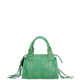 Erisia Borsa a spalla da donna Vera pelle 06091-026 VERDE ERBA Gave Lux