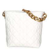 Adra Borsa a spalla da donna Vera pelle 04538-S01 BIANCO Gave Lux