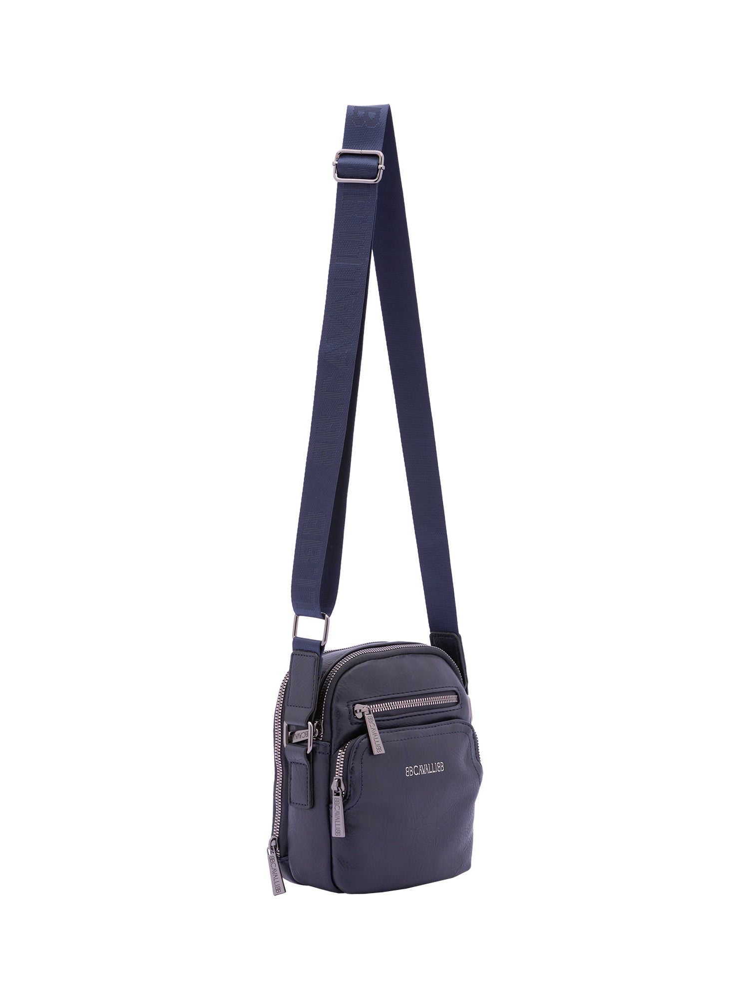 Borsa a tracolla da uomo Ecopelle BC1192-BLU B Cavalli