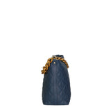 Adra Borsa a spalla da donna Vera pelle 04538-S24 BLU JEANS Gave Lux