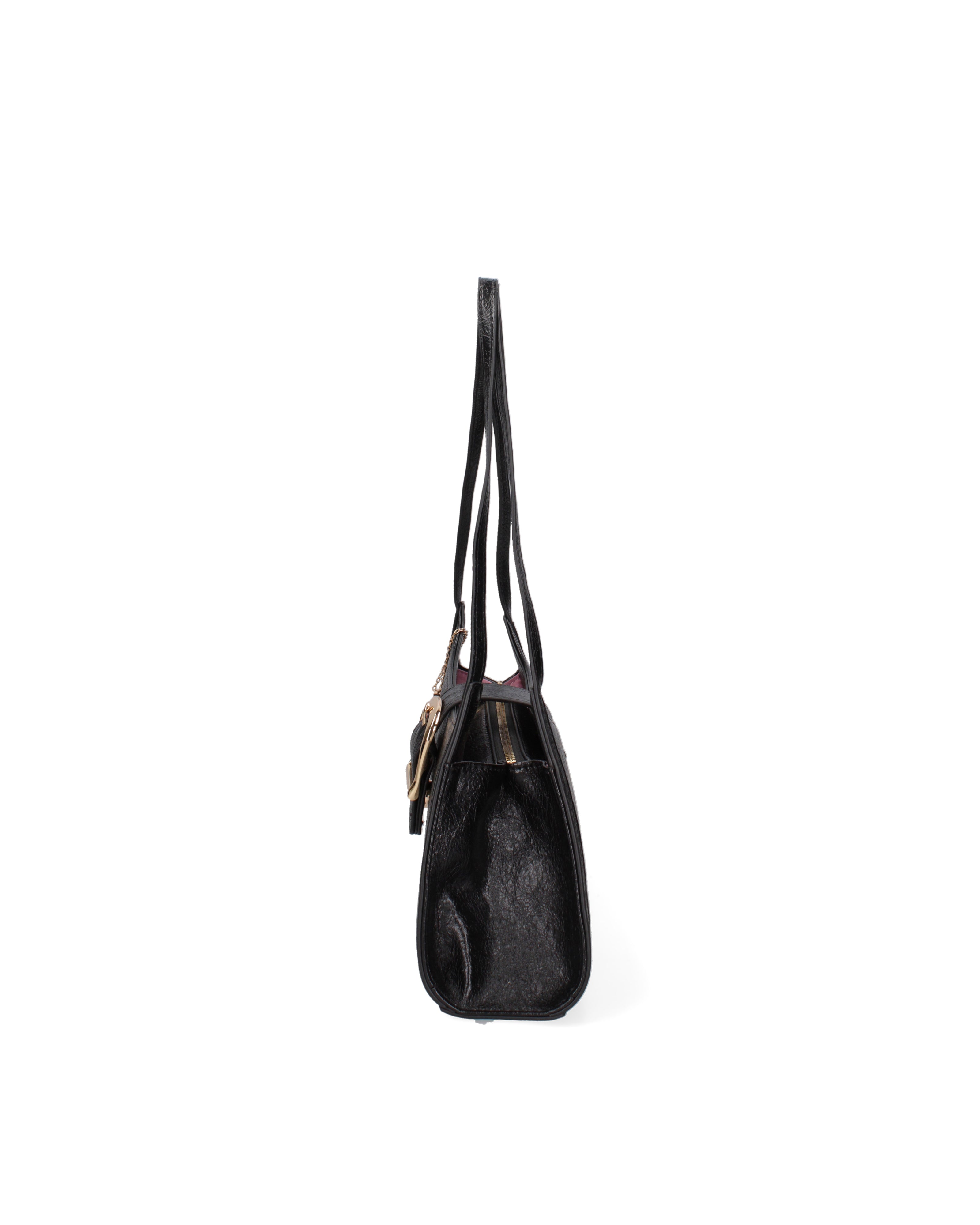 Borsa a spalla da donna Ecopelle DC3532-2-BLACK Diana&co