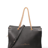 Borsa a spalla da donna Vera pelle JR-W-100-BLACK-GOLD John Richmond
