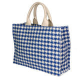 Alicia Borsa a spalla da donna Cotone e pelle 05086-22 BLU ELETTRICO Gave Lux