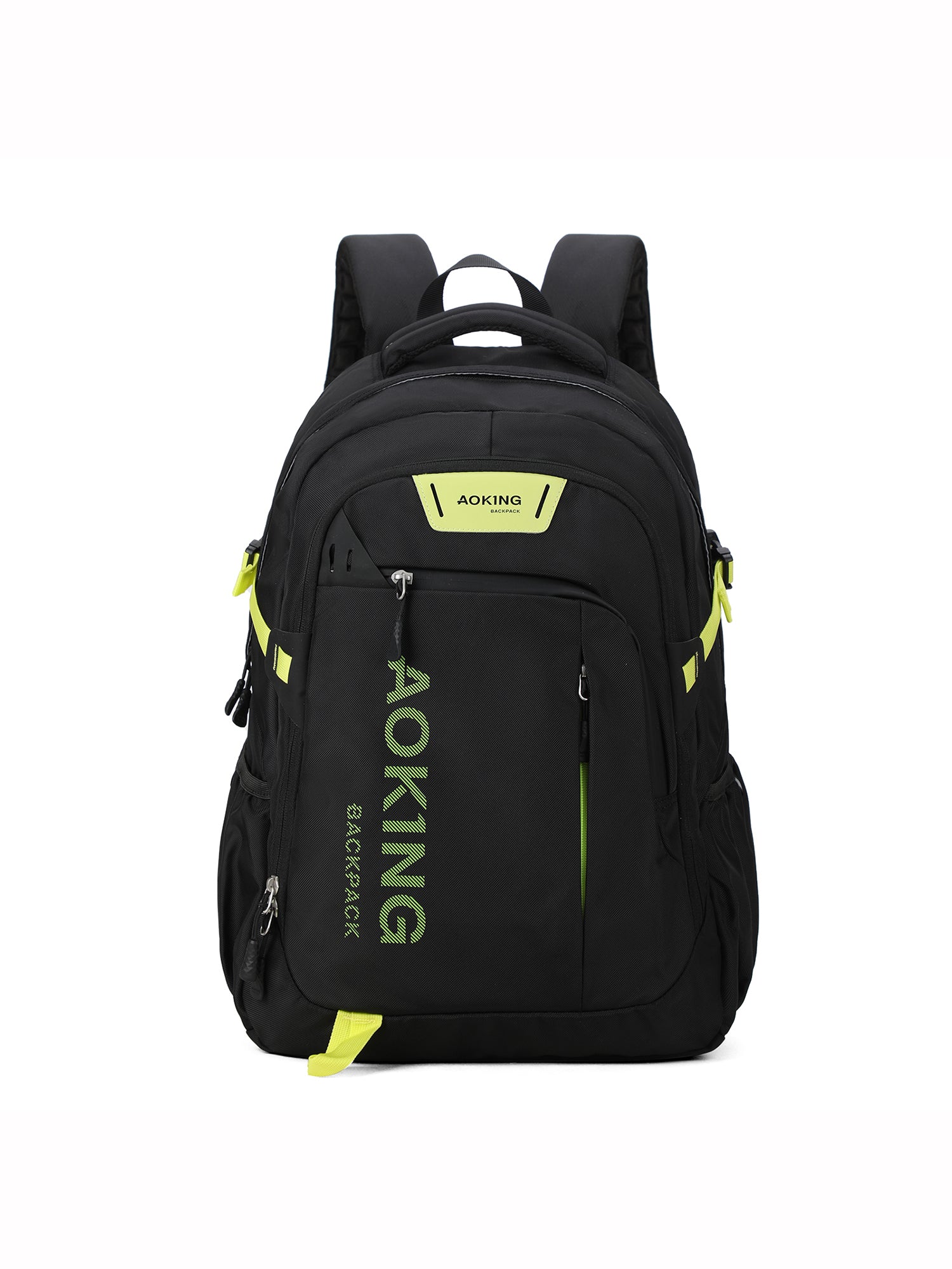 Zaino unisex Obelisk Casual SN57605-7A-BLACK+FLUORESCENT GREEN Aoking