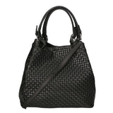 Araminta Borsa Shopper da donna Vera Pelle 80047-019 NERO Gave Lux