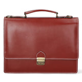 Ivo 7003-ROSSO Borsa da lavoro unisex in vera pelle Gave Lux