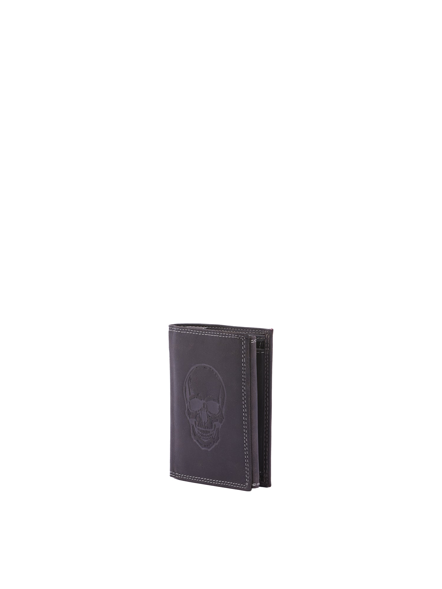 Portafoglio uomo in vera pelle Casual IN-1104-SKULL-NERO Sergio Valentini