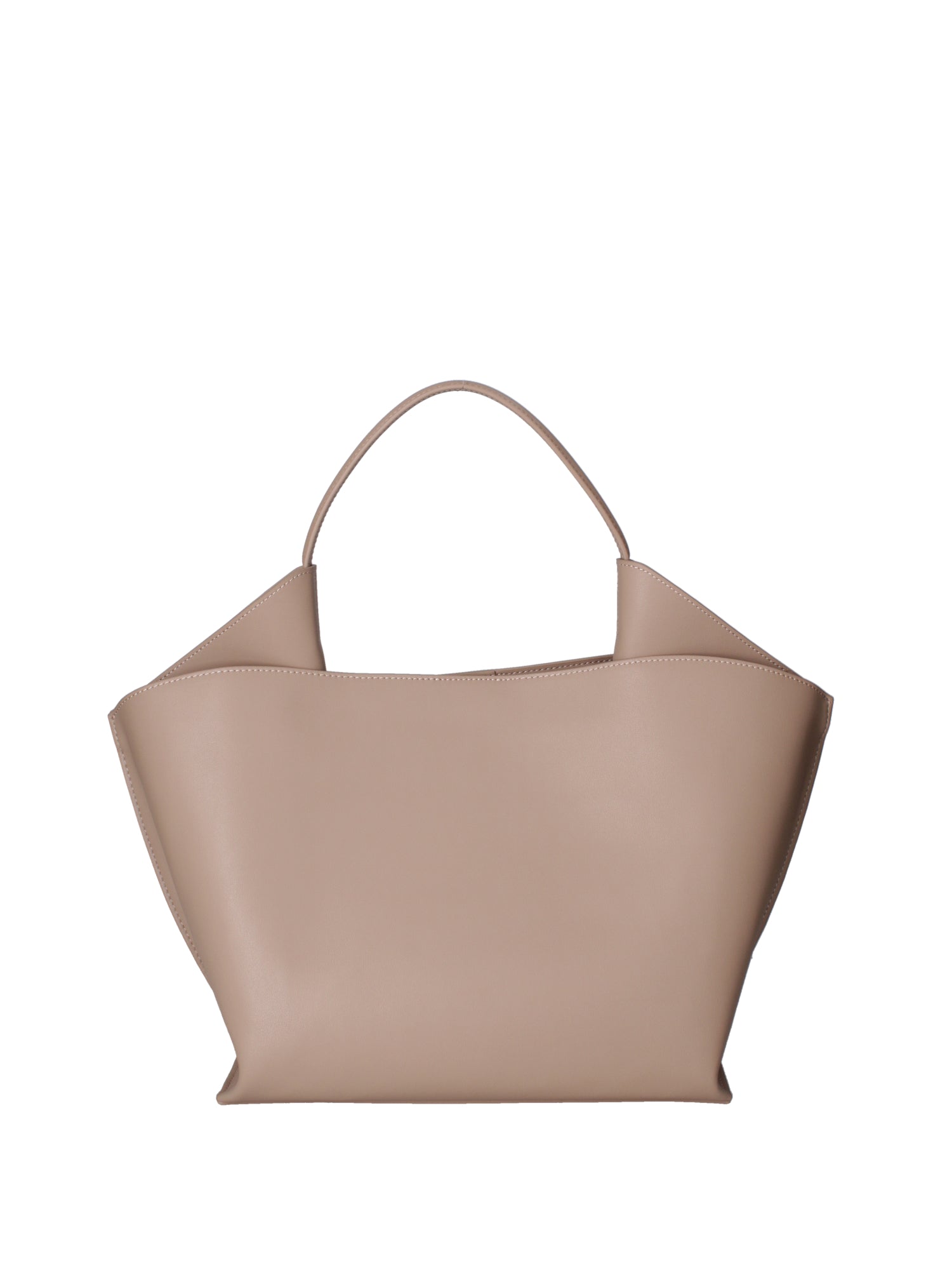 Borsa a mano da donna 100% pelle riciclata 07226-Taupe Viola Castellani