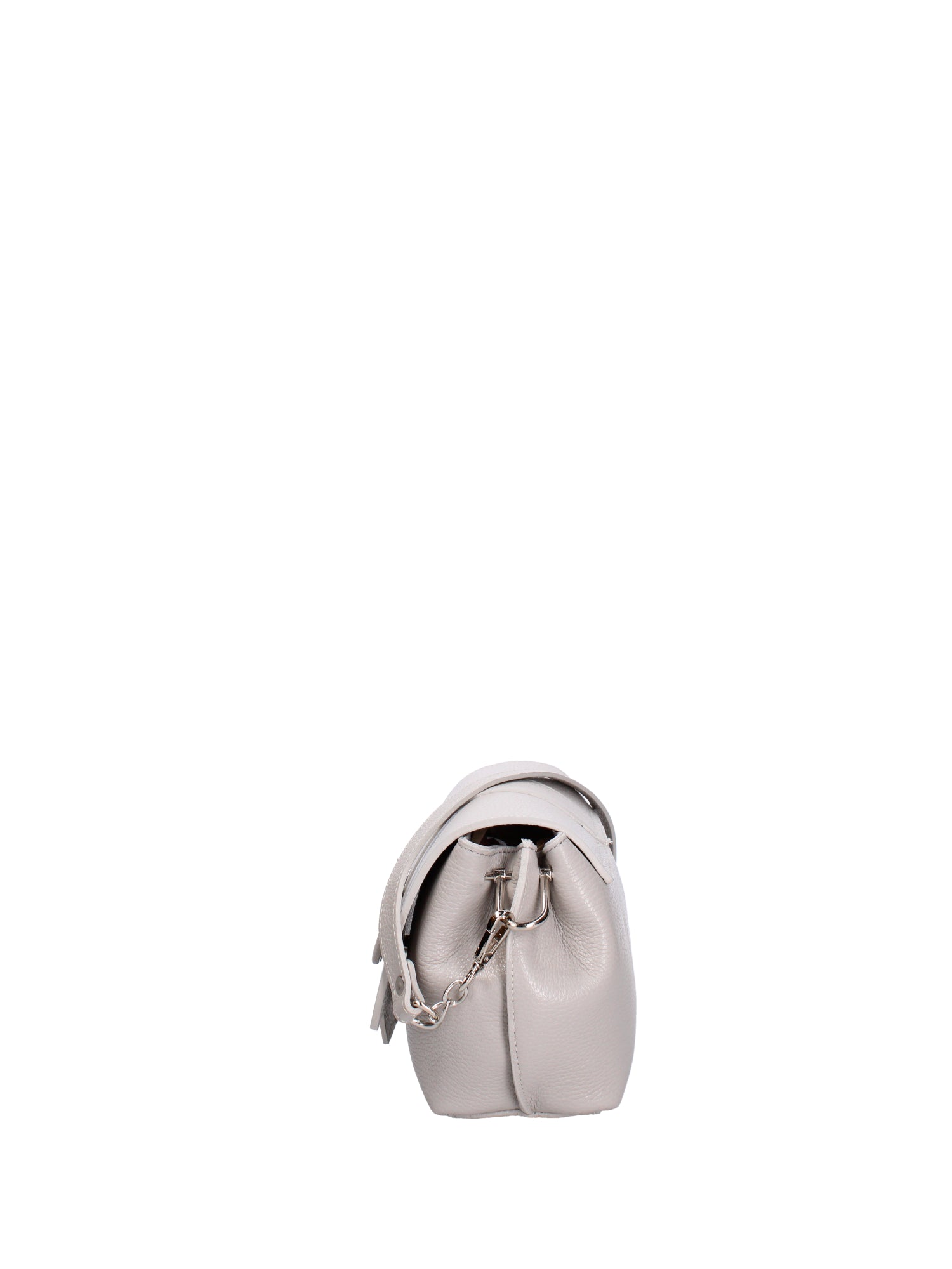 Borsa a tracolla da donna Vera pelle 07143-D86 GRIGIO PERLA Roberta Rossi