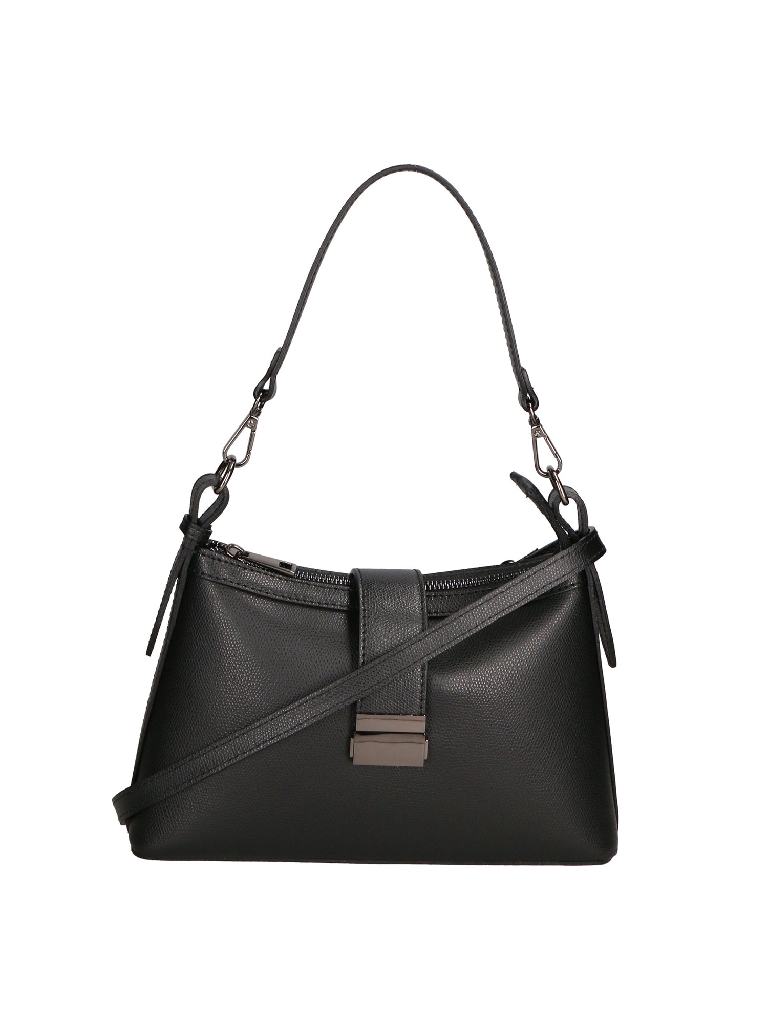 Aurelia Borsa a spalla da donna Vera pelle 05694-NERO Gave Lux