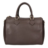 Aralia Borsa a bauletto da donna 100% pelle 5176-D23 T.MORO DARK BROWN Gave Lux