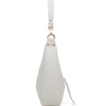 Borsa a spalla da donna 100% pelle vegana PU 715-1PT-WHITE Diana&co