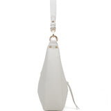 Borsa a spalla da donna 100% pelle vegana PU 715-1PT-WHITE Diana&co