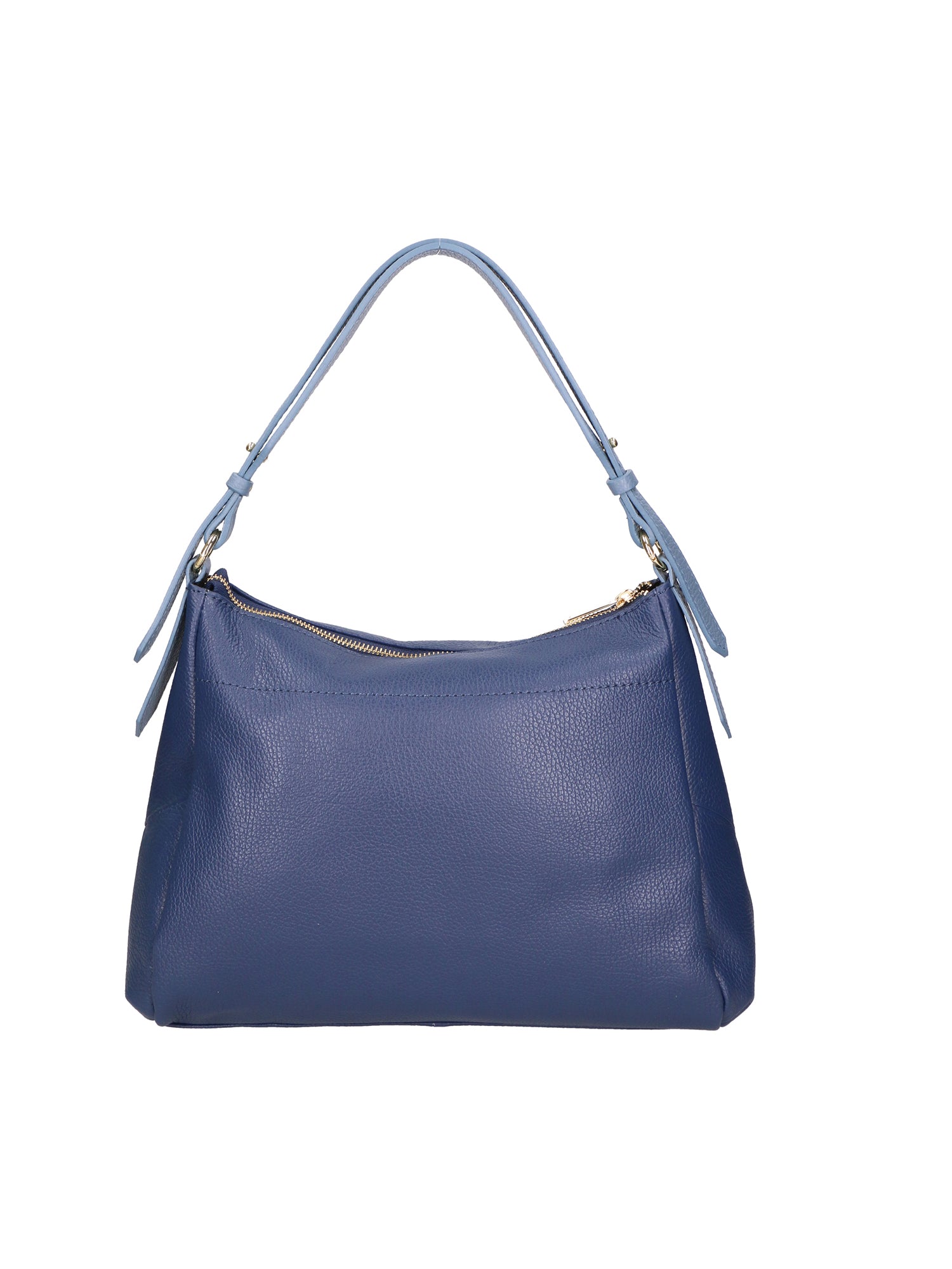 Vladimira Borsa a spalla da donna Vera pelle 06675-D24 BLU + D41 C.ZUCC. Gave Lux