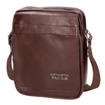 Borsa a tracolla uomo in pelle PU Casual PCL3081-BROWN Northampton Polo Club
