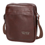 Borsa a tracolla uomo in pelle PU Casual PCL3081-BROWN Northampton Polo Club