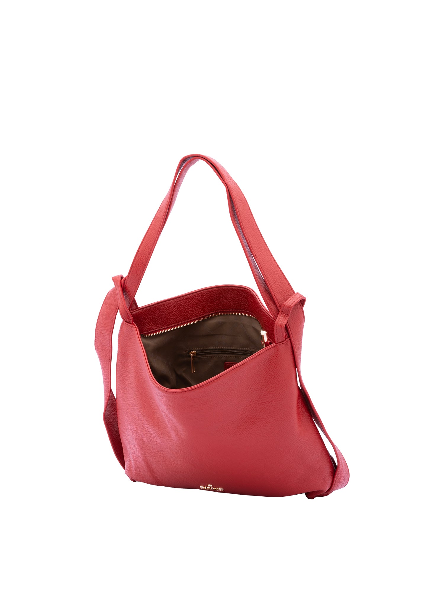 Borsa a spalla da donna Ecopelle e poliestere BC1407-RED B Cavalli