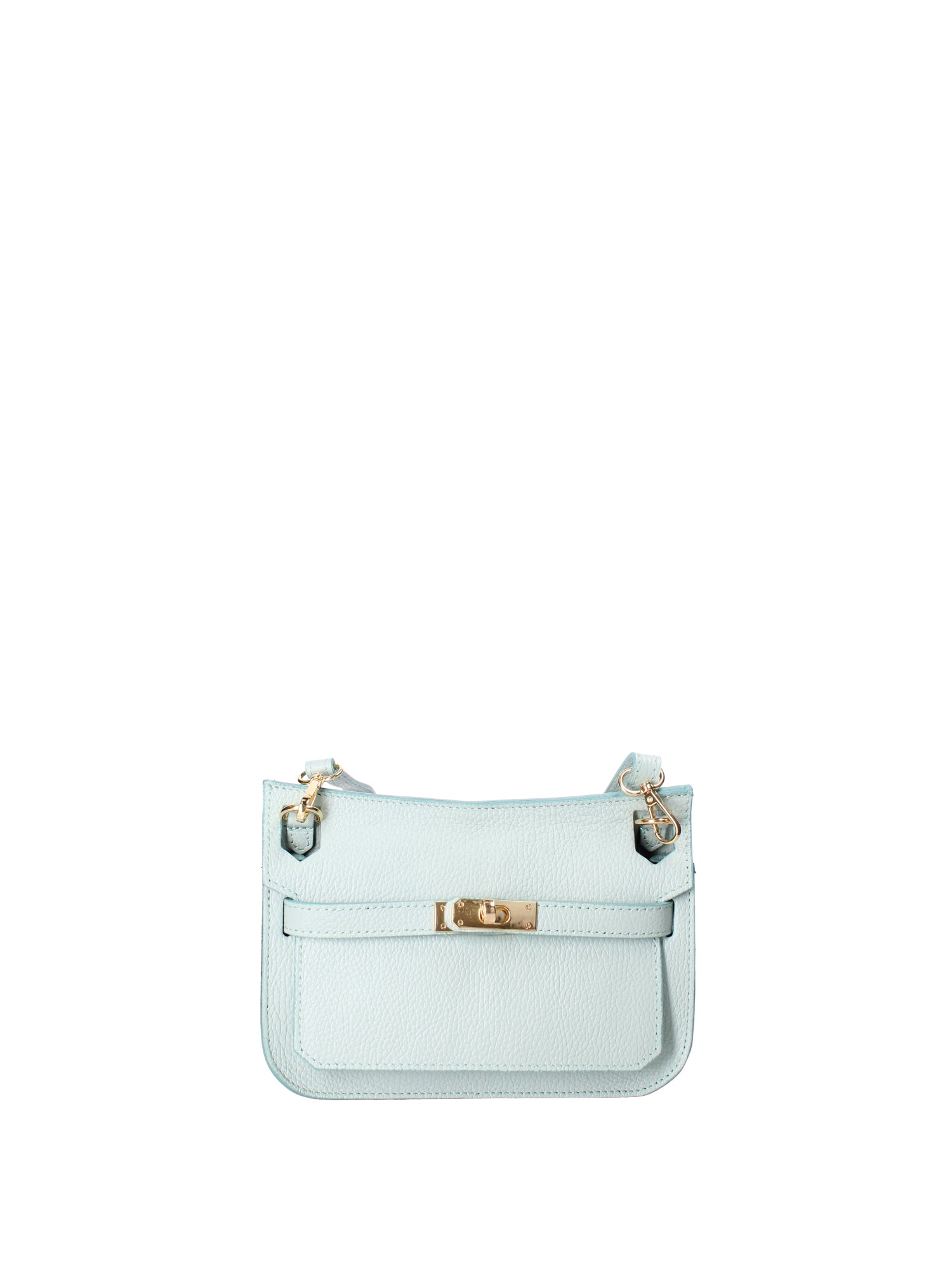 Katie Borsa a tracolla da donna 100% vera pelle 07145-D102 CIELO Viola Castellani