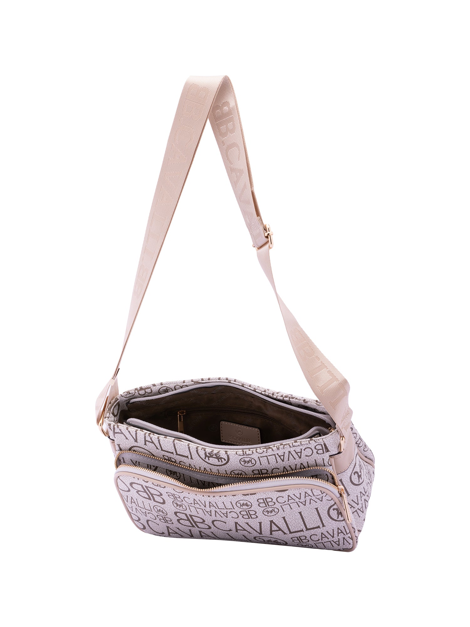 Borsa a tracolla da donna Ecopelle BC1438-ALBICOCCA B Cavalli