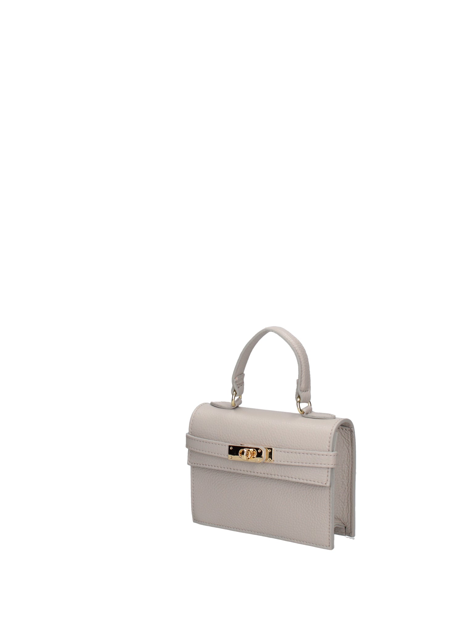 Borsa a mano da donna Vera pelle 07161-D86 GRIGIO PERLA Roberta Rossi